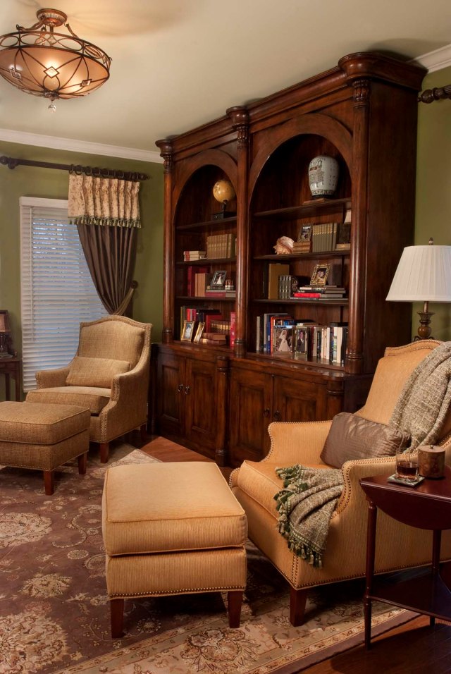 A Green and Gold Reading Room