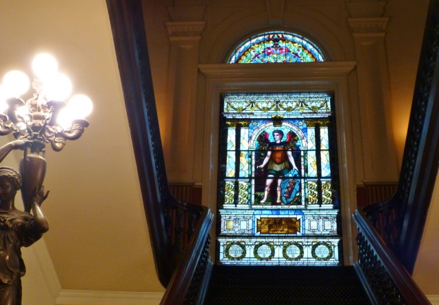 Many presidents have walked these stairs during the past 152 years.  It gave me a chill to have the opportunity of walking up them myself!