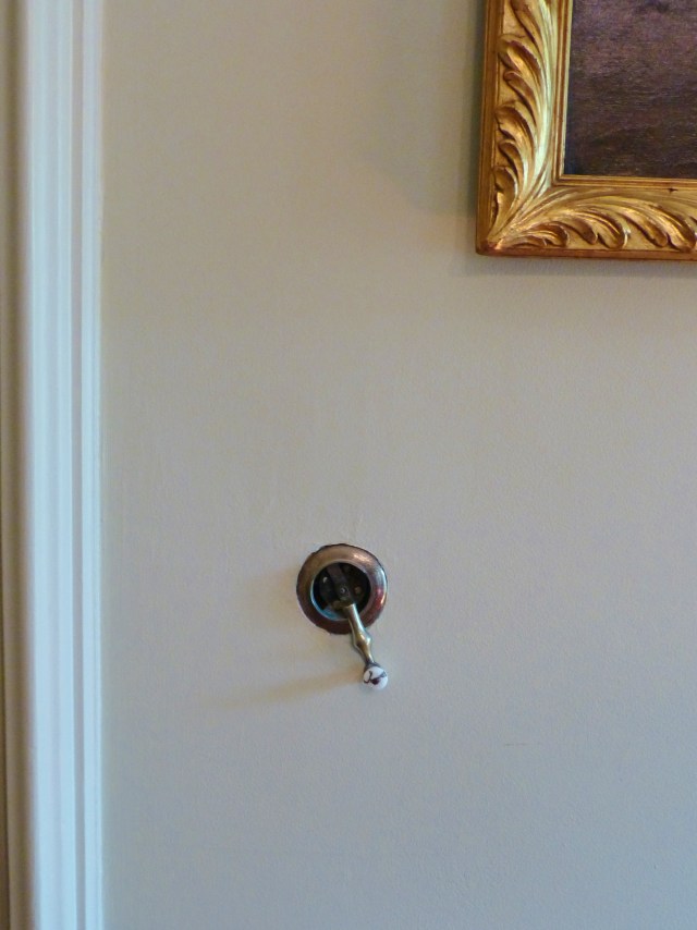 The Ebenezer Maxwell mansion had all the latest gadgets, including this call-system for the servants. According to an 1860 census, the Maxwell family had three live-in female domestic servants. I'd be happy with just one!