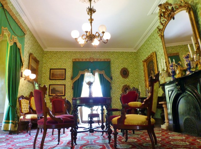 I'll leave you with this final colorful image of the Victorian Parlor at the Ebenezer Maxwell Mansion.  I love how the sun is streaming through the windows and through the ornately turned legs of the table.  Visiting this place in person, makes you feel like you've steeped through a time warp.  It's so authentically Victorian, but everything is in pristine, top-notch condition.  You should definitely make plans to visit this museum soon!