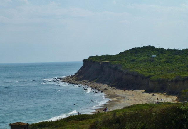 This is a beautiful view from the lawn in front of the lighthouse. There are paths, allowing you to walk down and enjoy the beaches too.
