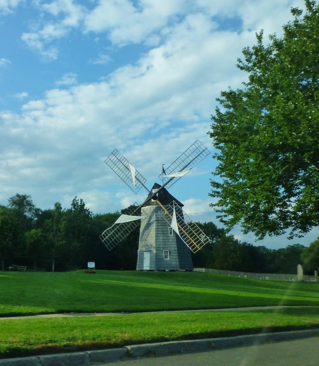 Driving through the little hamlets and towns affords quaint views of the local scenery in the Hamptons.  This Windmill is one of several along the main drag.