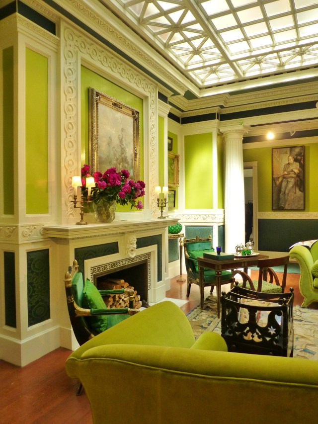 The artwork used throughout the space is very impactful (which is not surprising, since Mr. Yarosh is an art dealer). However, one of my favorite things about the space is the magnificent use of antiques throughout.