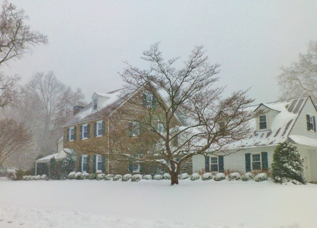 There are quite a few of these lovely stone homes in the neighborhood, but each is slightly different and unique in its own way.