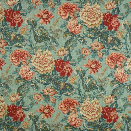This gorgeous floral from Stout Textiles has all the colors I'll be using in my Bucks County Designer House bedroom. While only used on accent pillows, it's the glue that ties the whole room together!