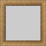 This pretty gold, rose-embossed frame was on pictureframes.com and I liked the Art Deco/glammy feel it had.  The finish is a bit bold for the center of the ceiling, so I decided I could modify the finish, once I had it in hand.   So I ordered the frame to fit the metal grate, and the size came out just perfectly!!