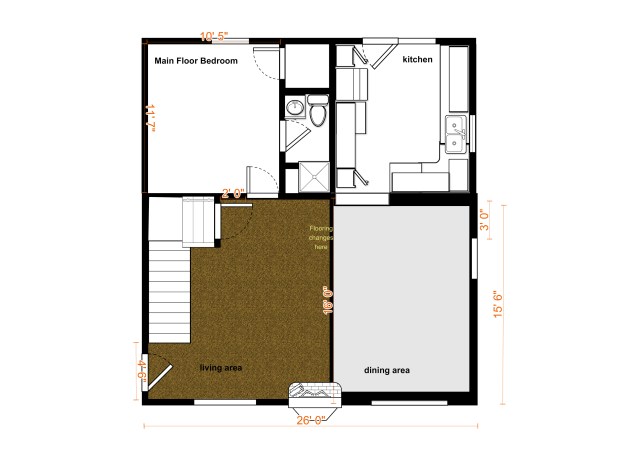 Hawthorne Entire Main Floor Empty