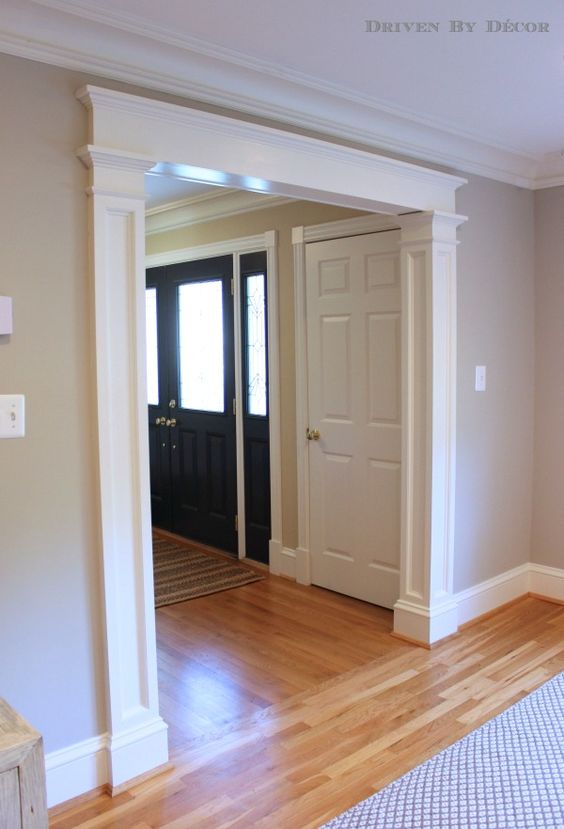 Pinterest Image of trim casing doorway