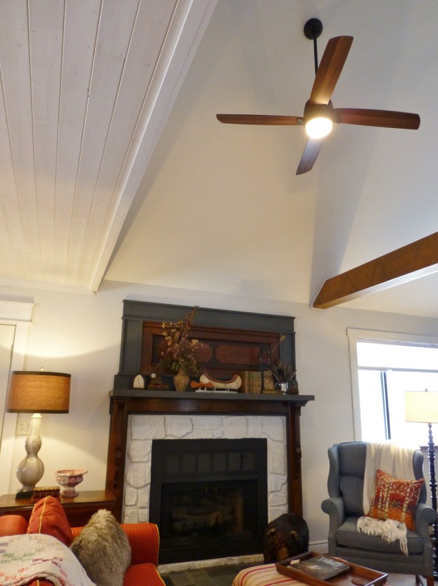 Ceiling Fan with light at The Shack