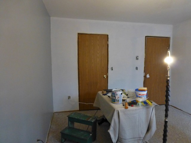 The Shack Upstairs Bedroom Priming Walls