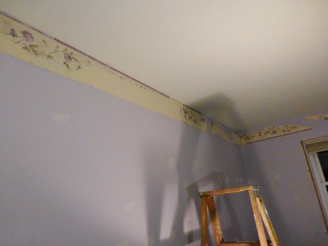 The Shack Upstairs Bedroom Removing Wallpaper Border