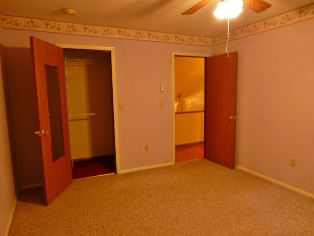 The Shack Upstairs Bedroom with Lavender Walls and Border