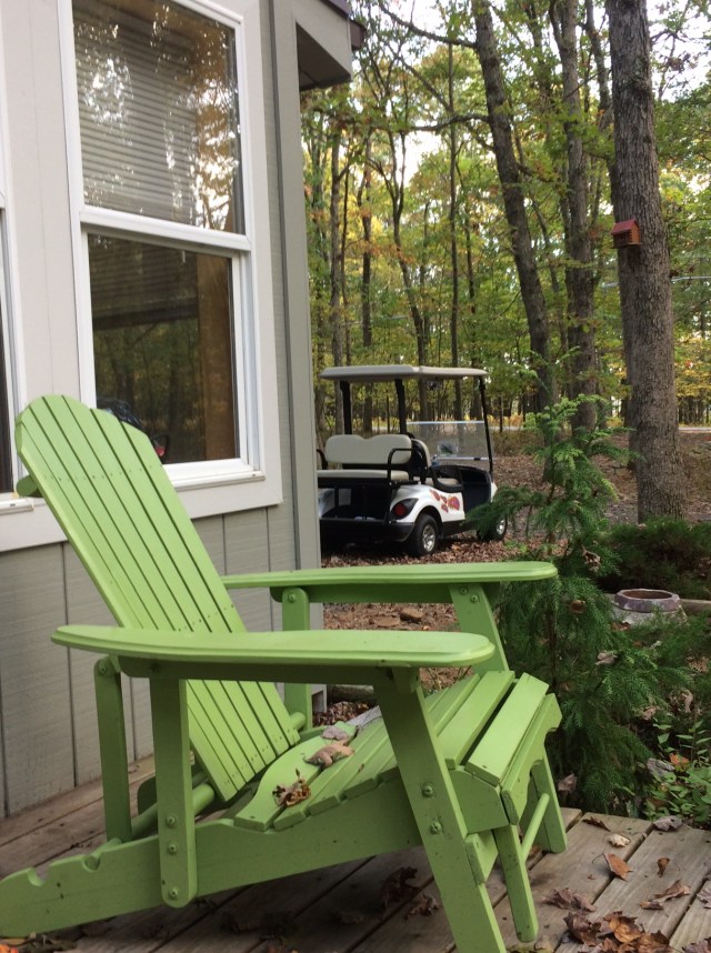 The Shack Southern Poconos Ready for a golf cart ride Front Porch Kristine Robinsons Interiors